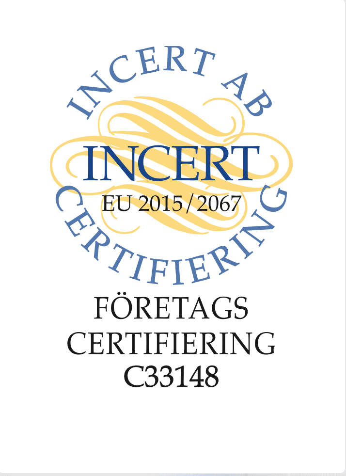 Gustafssons Rör certifiering